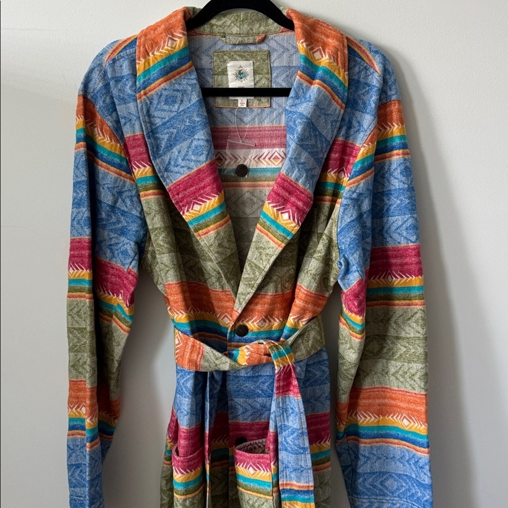 NEW The Territory Ahead Sante Fe Blanket Cardigan Duster Size L - Picture 2 of 10